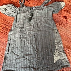 Aerie Olive Green Off the shoulder dress